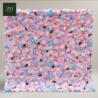 Mur de fleurs artificielles 3D très demandé, toile de fond florale de roses, décoration murale pour photomaton de mariage en extérieur