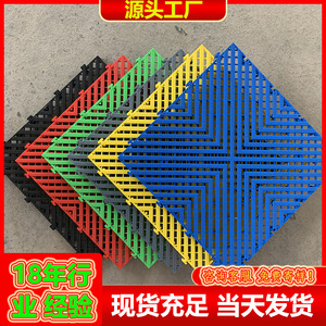 Interlocking <b>Plastic</b> Grating <b>Floor</b> Mat Textured Non Slip Outdoor Rectangle Industrial Design - Product Image 5