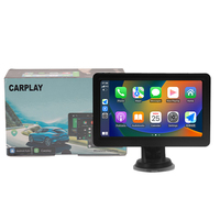 Autoradio portable Carplay 7 pouces, écran Carplay sans fil, WIFI BT, lecteur DVD de voiture, navigation automobile, compatible Apple et Android