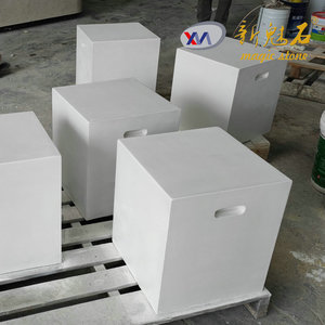 Nuevo Asiento Cuadrado de Hormigón Magic Stone 60x60x60cm, Muebles de Exterior para Cafeterías y Centros Comerciales - Product Image 2