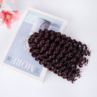 En gros, Cheveux synthétiques en fibre haute température africaine de 8 pouces, style Jamaican Bounce Jumpy Wand Curl, pour tresses au crochet et torsades