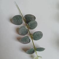 Daun Eucalyptus Buatan Realistis dengan Batang Hijau, Cabang Zaitun Buatan Tahan Lama untuk Natal, Paskah, Tahun Baru