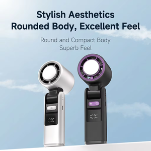 Private Label Semiconductor Cold Turbo Fan ABS Design Foldable Pocket Fan 100 Levels Control Cooling Fan for Tourism - Product Image 5