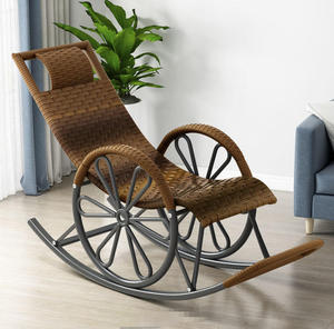 Fauteuils pliants et canapés pliants STG en rotin, style européen et américain, modernes, pour <span class=keywords><strong>jardin</strong></span> extérieur, pour adultes, pour la sieste et la détente - Product Image 1