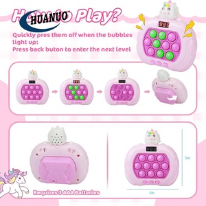 Consola de juegos de burbujas de empuje rápido para niños y adultos, juguetes sensoriales, juego <span class=keywords><strong>Pop</strong></span> iluminado, juguete antiestrés - Product Image 5