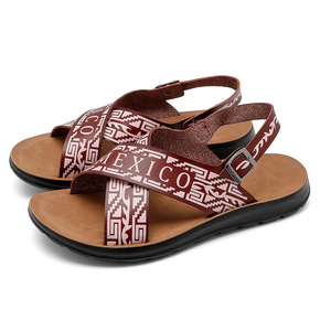 Sandales et claquettes tendance pour hommes européens et américains, décontractées, pour l'extérieur, l'été, la plage, respirantes et antidérapantes - Product Image 3