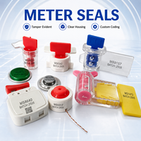 Sceau de compteur jetable en plastique, numéroté, anti-effraction, pour la sécurité des compteurs d'eau, de gaz et d'électricité