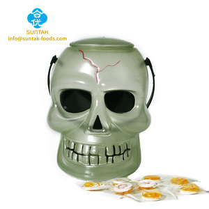 Seau de bonbons en plastique pour Halloween, marque <span class=keywords><strong>Domdom</strong></span>, tablette de bonbons, saveur fruitée, glucose, saveur d'orange, pack cadeau 1,5 g, certifié pour enfants - Product Image 6