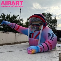 Astronaute gonflable géant, figurine d'astronaute gonflable colorée pour la décoration