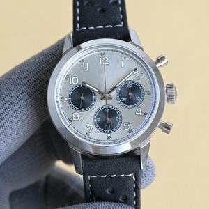 Montre mécanique minimaliste de luxe haut de gamme pour homme, avec fonction chronométrage, montre-bracelet mécanique. - Product Image 1