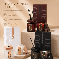 Ensemble cadeau de diffuseur de parfum et de bougie parfumée de luxe pour la décoration de la maison