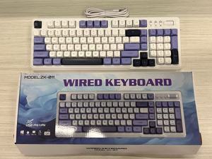<span class=keywords><strong>Clavier</strong></span> de bureau filaire à membrane 98 touches, couleurs assorties, en stock, pour ordinateur de bureau et portable, avec sonorité réglable - Product Image 2