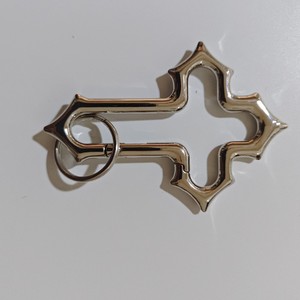 Cool Spring Carabiner Clips Christian Cross Keychain Y2k Versatile <b>KeyRing</b> Bag Backpack Belt Loop Gold Black Cross <b>Charm</b> Pendant - Product Image 2