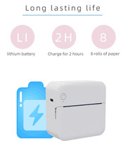 Portable BT Mini Portable Thermique Poche Mobile Imprimante Autocollants Étiquette Photo Imprimante Sans Fil