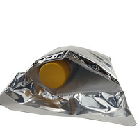 Sac isotherme compressé sous vide rayé en aluminium écologique résistant à l'eau pour expédition pharmaceutique PACK