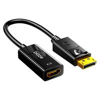 Câble adaptateur Biaze DP vers HDMI 1080P Full HD, convertisseur mâle vers femelle, Plug and Play