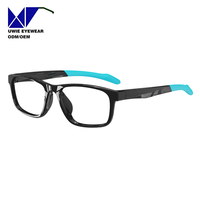 Lunettes optiques rectangulaires TR90 sur mesure OEM, taille 55-16-145, vision haute définition pour adultes unisexes, usine de lunettes