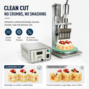 Machine de découpe ultrasonique 20 kHz pour aliments, viande, pâtisserie, gâteaux ronds, pain, fromage, toasts, bonbons – Fournisseur d'usine - Product Image 3