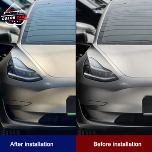 Autocollant en rouleau de couleur pour voiture <span class=keywords><strong>Film</strong></span> d'emballage en vinyle PET Patriot Brown Color Change Wrap <span class=keywords><strong>Film</strong></span> Couleur PET Vinyl Wrap Car - Product Image 3