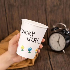 แก้วกาแฟกระดาษแบบใช้แล้วทิ้งขนาด 12 ออนซ์ [แพ็ค 300 ใบ] แก้วกาแฟร้อนสีขาวขนาด 12 ออนซ์ ดีไซน์หนาพิเศษสำหรับร้านกาแฟ บิสโทร งานปาร์ตี้ - Product Image 2