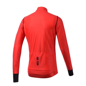 Maillots à manches longues personnalisés coupe-vent thermique en polyester MITI de haute qualité pour le cyclisme - Product Image 2
