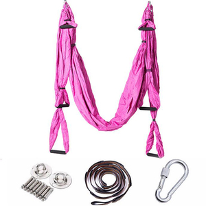 Ensemble de balançoire de yoga aérienne en nylon haute résistance Gym Fitness <span class=keywords><strong>Support</strong></span> de <span class=keywords><strong>hamac</strong></span> de yoga en soie - Product Image 4