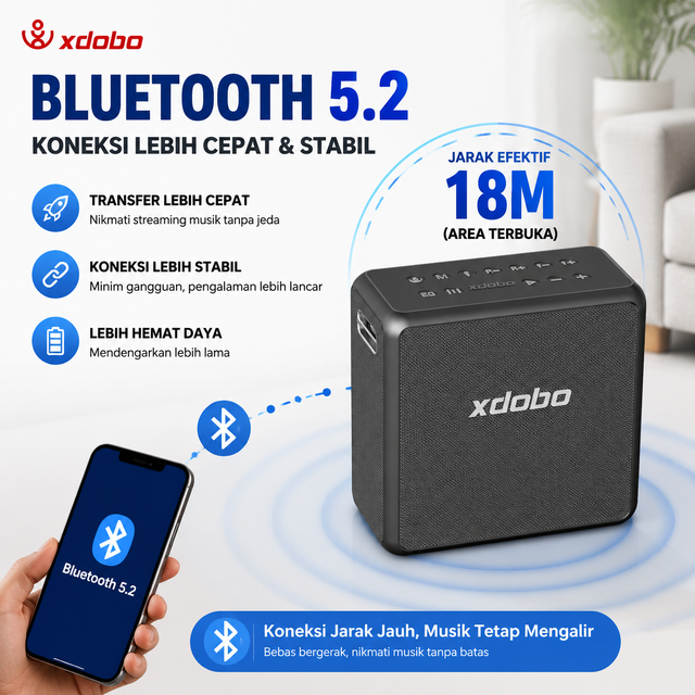 XDOBO King Max 140W BT 5.2 Wireless Portable Karaoke Speaker with 2 Mics Outdoor IPX5 Waterproof Remote Control Party