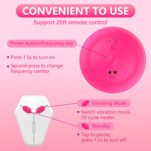 Massageador Vibratório para Seios com 10 Frequências e Controle Remoto Sem Fio, Brinquedo Sexual Adulto Adequado para Solteiros ou Casais - Product Image 4
