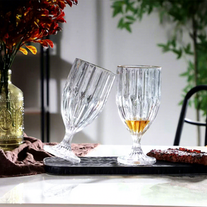 Ensemble de gobelets à <span class=keywords><strong>vin</strong></span> en cristal sans plomb, à taille fine, gaufrés et à nervures verticales, pour mariages, fêtes et événements. - Product Image 4