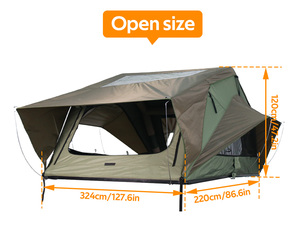 Tente de toit souple 4 saisons à installation rapide, imperméable et coupe-vent pour <span class=keywords><strong>camping</strong></span> en plein air - Product Image 1