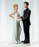 Décoration de gâteau de mariage en résine, couple mariés, taille personnalisée et design OEM/ODM