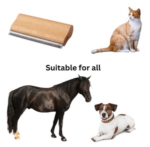 Brosse de toilettage professionnelle pour animaux de compagnie brosse de toilettage en bois pour chat chien et cheval - Product Image 5