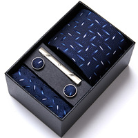 Coffret Cadeau Costume Homme 2026 : Cravate Carrée, Boutons de Manchette et Foulard pour Mariage, Fête des Pères, Anniversaire et Occasions Spéciales