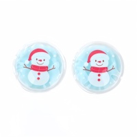 Coussinets oculaires réutilisables en gel chaud/froid pour Noël, motif mignon de Noël, compresse chaude/froide, poche de glace pour soulager les poches sous les yeux, cadeau de fêtes