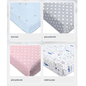 Juego de funda de cama de invierno de punto de algodón con estampado de animales de personaje de dibujos animados para Niños sábana bajera de bebé de estilo coreano - Product Image 5