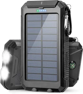 Panneau <span class=keywords><strong>solaire</strong></span> Portable sans fil 20000mah étanche 10W <span class=keywords><strong>chargeur</strong></span> rapide de voyage banque d'énergie <span class=keywords><strong>solaire</strong></span> led - Product Image 1