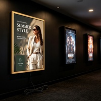 Affichage numérique LCD mural intérieur pour hôtel, restaurant, cinéma, centre d'art