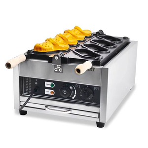 Máquina de Waffles Comercial con Forma de Zapato Crocs a Gas y Eléctrica para Comida Callejera en Venta para Uso en Panaderías y Cafeterías - Product Image 5