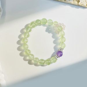 Браслет из кристаллов виноградного камня, женский, лимитированная серия, высококачественное ожерелье из фиолетового кристалла, колье из розового кристалла, модный аксессуар - Product Image 3