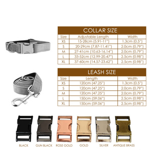 Recién llegado, suministros para mascotas, <span class=keywords><strong>Collar</strong></span> de perro con hebilla de Metal a cuadros, conjunto de collares y correa para perro personalizado grabado con lazo - Product Image 4