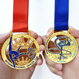 Medaglie Personalizzate in Metallo di Alta Qualità per Bambini con Nastro per Danza, Musica e Ginnastica Ritmica, Trofei e Targhe - Product Image 1