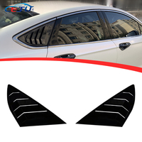 Kits de carrosserie de voiture aspect carbone ABS noir brillant, aérations latérales arrière pour Ford Mondeo Fusion Ambiente MK 5 MD 2014-2021