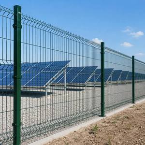 Clôture en fil d'acier haute résistance anti-escalade pour ferme solaire, clôture en maille soudée 3D - Product Image 1
