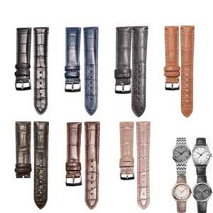 Bracelet de montre en cuir d'alligator compatible avec Omega De <span class=keywords><strong>Ville</strong></span> Seamaster Speedmaster Constellation, bracelet de remplacement original - Product Image 1