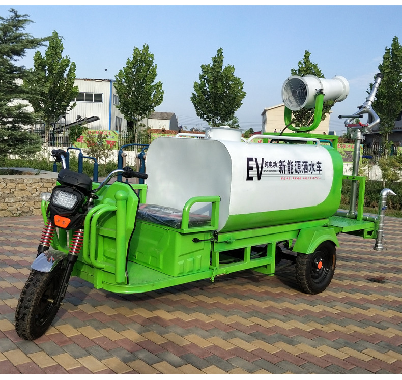 Automatic Transmission Three-Wheeled Sprinkler Truck Pump New Watering Cart for Outdoor Gardening Farms Construction Industries
