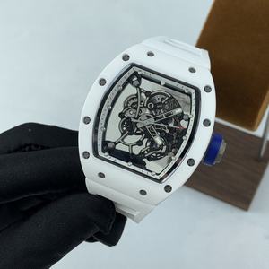 Reloj Mecánico de Hombre 055 de Cerámica Blanca, el Más Vendido del 2026, con Cristal de Zafiro de Alta Calidad en Forma de Barril, Estilo Casual y Moderno - Product Image 2