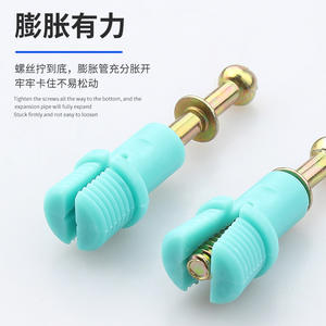 Cerradura de Rueda Desplazable GQK GM2510086, Conexión Tres en Uno, Pieza Integrada, Fijación para Muebles y Armarios (Nailon + Hierro), Resistente y Duradera - Product Image 3