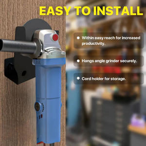 Support en métal pour meuleuse d'angle murale robuste pour le stockage d'outils d'établi - Product Image 5
