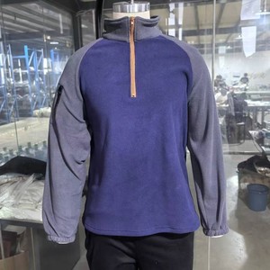 2025แจ็คเก็ตมีซิปแบบสวมคอตั้งสำหรับผู้ชาย, เสื้อโปโลถักแบบพิมพ์ลายคอวีแขนยาวใส่สบายสำหรับฤดูใบไม้ร่วง - Product Image 3