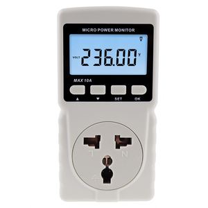 Compteur de puissance numérique 0,2W-2200W avec rétroéclairage, testeur de tension, wattmètre et kilowattmètre à brancher - Product Image 1